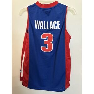 Vintage Detroit pistons WALLACE  youth jersey size large 14/16